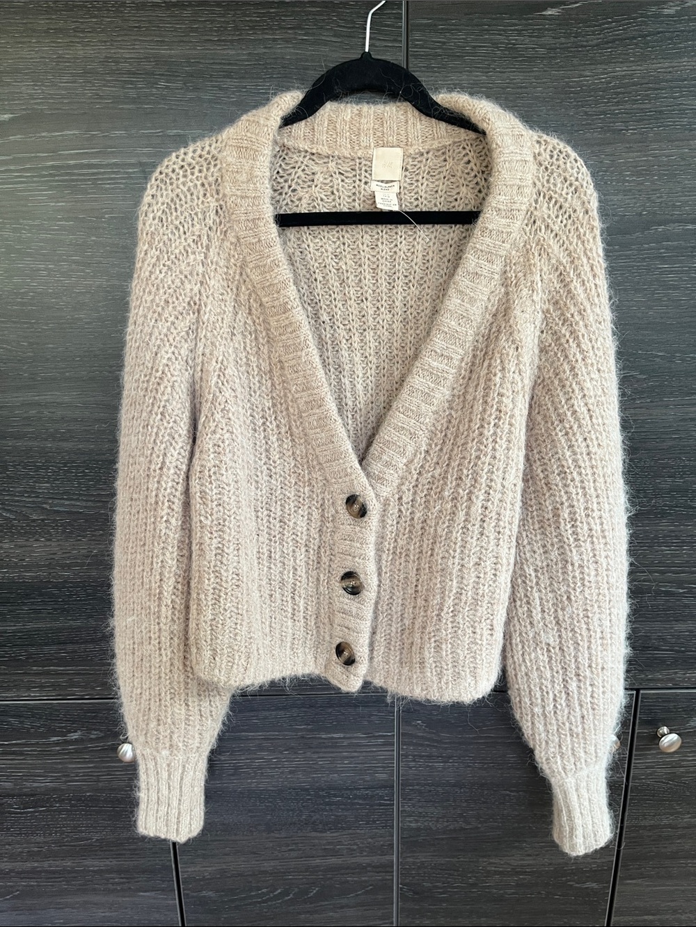 H&M Wool Alpaca Blend Cardigan Med